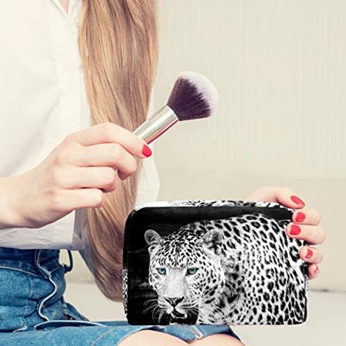 Tbouobt pokloni za muškarce Žene šminke torbe toaletne torbice Male kozmetičke torbe, leopard