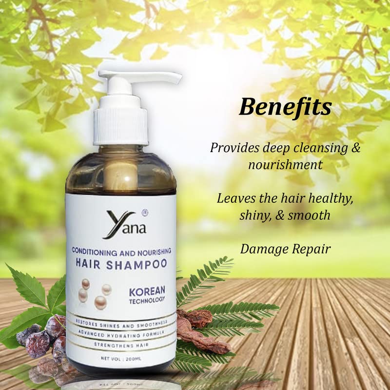 Yana šampon za kosu s korejskim tehnologijom biljni šampon za muškarce antisaduff