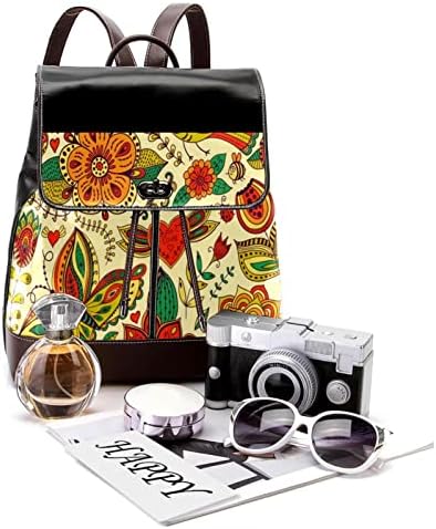 VBFOFBV putni ruksak, backpack laptop za žene muškarci, modni ruksak, pastoralni cvjetni leptir vintage