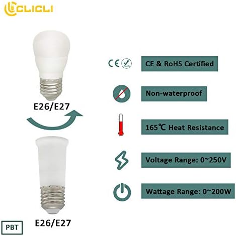 Clicli E26 Osnovni produžetak utičnice za sijalicu , 2-Pak E26 do E26 standardni Adapter za