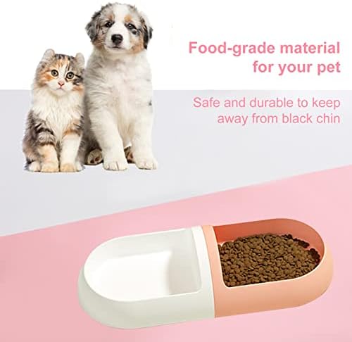 LEAQU posuda za hranu za mačke lagana kapsula u obliku kućne ljubimce za mačke dvostruka posuda
