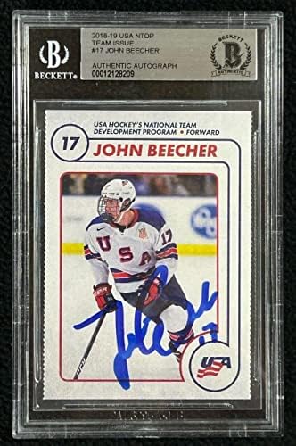 John Beecher potpisao u SAD-u NTDP timu izdao 1. iver karticu Beckett certificiranih brana - hokej na hokejskoj