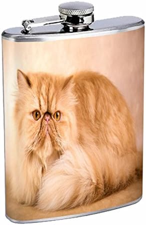 Perzijska mačka tikvica S1 Nerđajući čelik 8oz Hip srebrni alkohol viski za piće rakija Rum