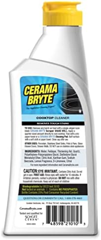Cerama Bryte Combo Kit Pads & amp; uklanja teške mrlje za čišćenje ploča za kuvanje i štednjaka za staklokeramičke