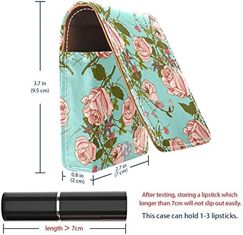 Prenosiva torbica za usne za usne za putovanja, Vintage Beautiful Roses Flower Mini kutija za odlaganje