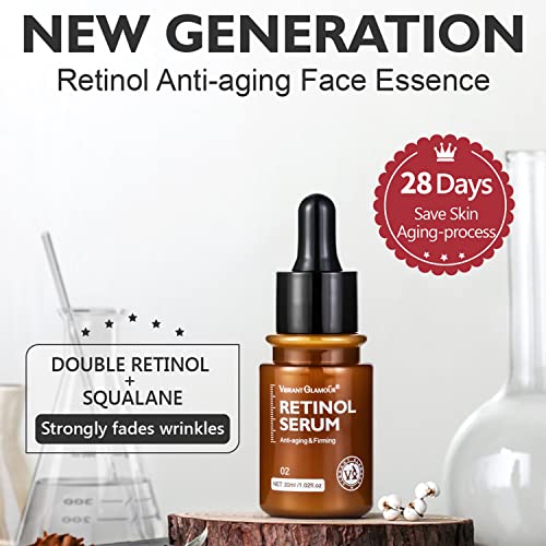 Retinol Anti Aging krema za lice & suština, Vibrant Glamour Retinol krema protiv starenja, Vibrant Glamour
