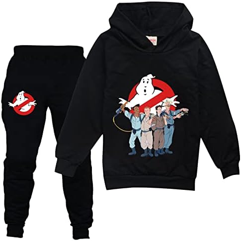 Leeorz DECE Pulover Outfit Ghostbusters Hoodies i Jogger Halts odijelo za dječake Djevojke 2 komada