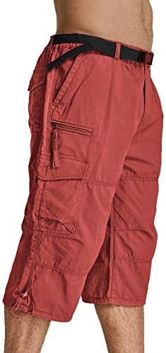 Magcomsen muške hlače kaprij hlače odlično elastične ispod koljena za koljena 3/4 kapri duge