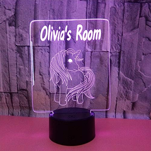 Olivijina soba noćne Igračke 3D optička iluzija lampa sa dodirom & daljinsko upravljanje & amp; 16 boja