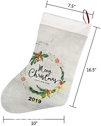 Reindeer Santa Merry Božićne čarape, Big Xmas kamin Drvo viseći čarape Dekoracija čarape za