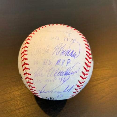 Rijetka svjetska serija MVP potpisana upisana bejzbol 25 Sigs Mariano Rivera Steiner - autogramirani