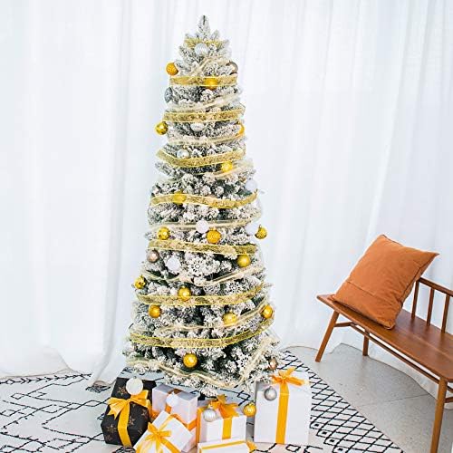 Umjetna božićna drveća, klasična stablo olovke sa bijelim snijegom, unlin 5/6 / 7ft
