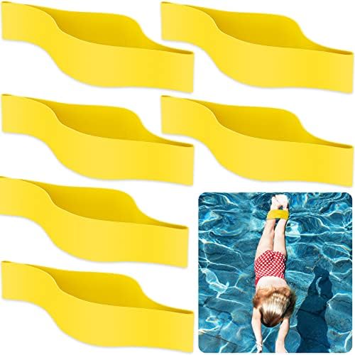 6 kom gumena Vučna traka za gležanj za plivanje žute trake za gležnjeve plivačka traka oprema za plivanje