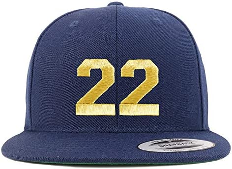 Trendy Prodavnica Odjeće Broj 22 Zlatna Nit Sa Ravnim Novčanicama Snapback Bejzbol Kapa