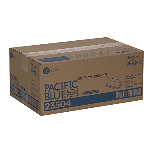 Pacific Blue Basic s-Fold reciklirane papirne ubruse od GP PRO; Brown; 23504; 250 peškira po pakovanju;