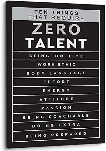 Pavaieics 10 Stvari koje zahtevaju nultu talenat Poster motivacioni platneni zid umetnički otisci nula talenta