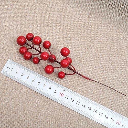 Cozyou (pakovanje 12 umjetnog crvene bobice tipovi grana za DIY dom božićne vijenac stranačke dekor