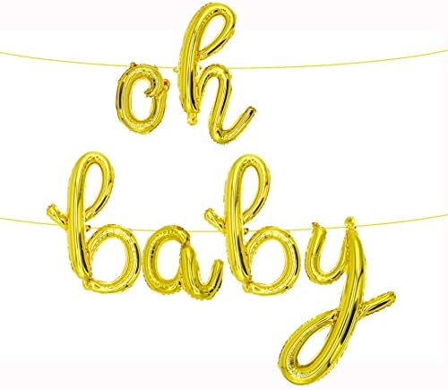 Xinyan 16 inča OH baloni za kurzivni slovo, rođendanski baloni, ukrasi za bebe