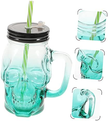 TENDYCOCO 2kom-dekorativne naočare Cold Mason vode i stakla novost mlijeko Creative Liquor Cup šalice sa Halloween