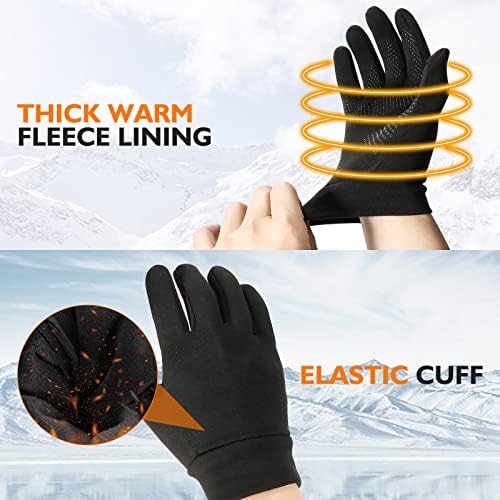 WeSkos Lagane rukavice za tekuće na dodir zimske tople rukavice Žene Muškarci Termalno planinarenje