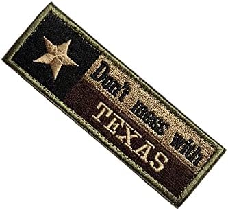 Ne miješajte se sa Texas State Flag Zakrpa za patch i petlju Taktički moral Applique Fastener Vojni