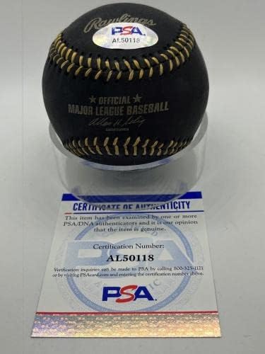 Pete Rose potpisan autogram službeni MLB crno-zlatni čipka za bejzbol PSA DNK * 18 - autogramirani