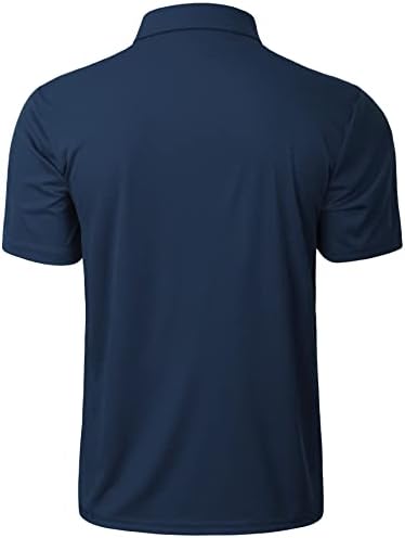 Wancafoke Polo majica za muškarce kratki rukav golf majice vlage Wicking majice za majicu za muškarce