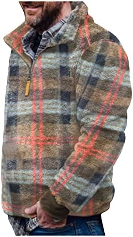 Muški džemper flis modni poliester zabavni džemperi Zip up V-izrez pulover Jacket za muškarce proljeće