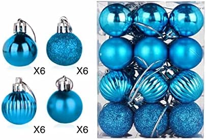 Garland Božićni ukrasi Božićni ukras 3cm svijetla plastični shatseof Welling Ball Ornament
