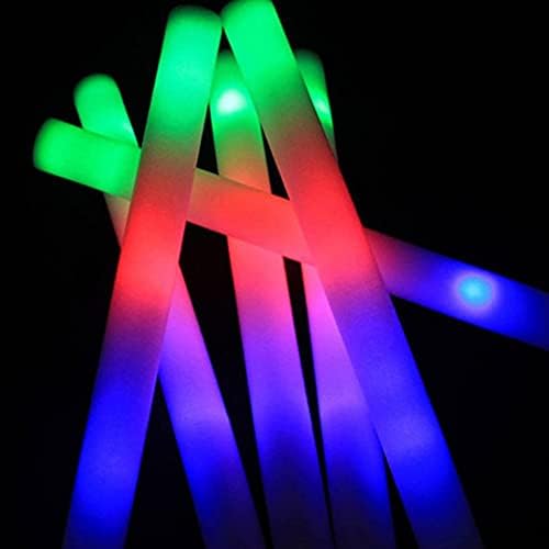 Nuobesty 10pcs bljesak svjetla Stick LED pjena sjajna štapića Višebojna svjetlost svijetli u tamnim štapićima za koncertnu događaj za zabavu