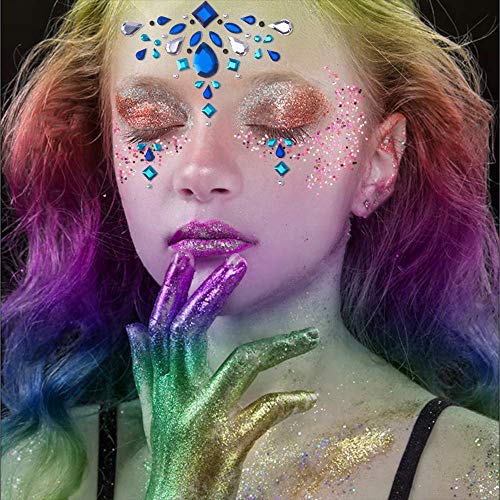 Lice Gems Jewels Naljepnice za kristal Crystal Glitter Jewel Tattoo naljepnice za lice za žene Festival Pribor