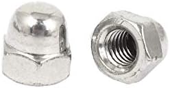X-DREE 5/16 -18 poklopac kupole od nerđajućeg čelika Hex Nuts Silver Tone 25kom(5/16' - 18 casquillos