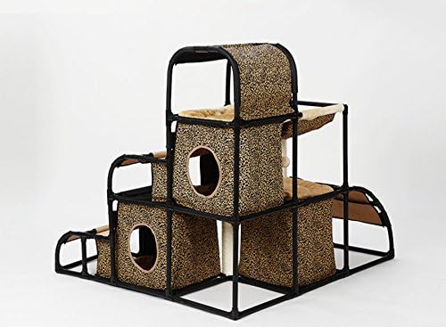 Leowow 5 u 1 multifunkcionalni namještaj za mačje Drvo mačja kuća sa krevetom za mačke penjač za grebanje