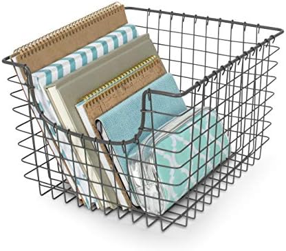 Spectrum Scoop Wire Basket-Storage Bin & amp; dekor za kupatilo, ormar, ostavu, ispod sudopera, igračku, policu,