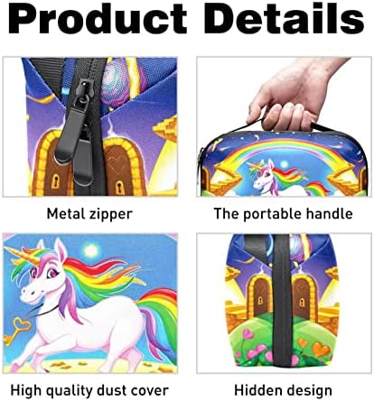 Šareno jednorog Rainbow Flower Stars Planet torba za šminkanje torbica sa patentnim zatvaračem