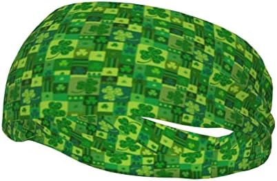 Unisex trening narukvice St. Patrick Day zelene boje multifunkcionalne sportske trake za muške performanse
