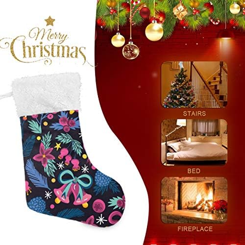 Pimilagu XMA Božićne božićne čarape 1 paket 17.7 , viseći čarape za božićnu ukrasu