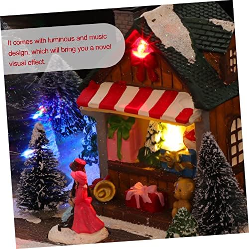 Veemoon Božić ukrasi ukrasi para de minijature pokloni LED dekor Božić dekoracije za dom Božić kuća