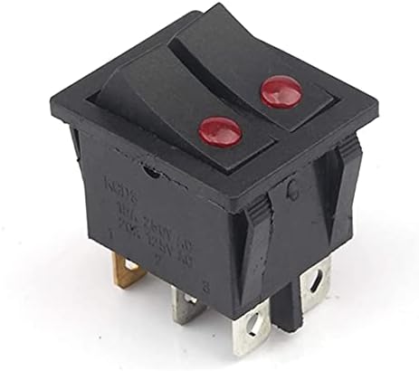 Ankang 6 pin uključen / isključen 31.5x26mm 15a 20a / 125V / 250V Twin Cat Eye Eye Switch Hull Switch