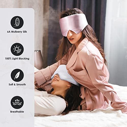 Freshme mulberry silk pamučna maska ​​za spavanje za spavanje za spavanje za muškarce za muškarce žene