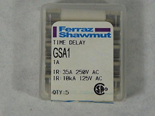 Ferraz Shawmut GSA1 stakleni osigurač - paket qty 5