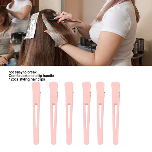Klip za kosu, 12pcs Cling Clip Clips Snažna čvrstoća izdržljiva ukrasna ekskluzivna ružičasta zadivljavanje