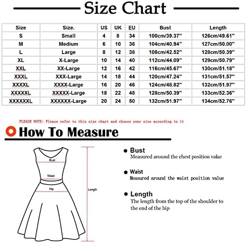 HOT6SL Maxi haljina za žene, plus veličina haljina za žene 2023 ljetne haljine džepove casual bez rukava