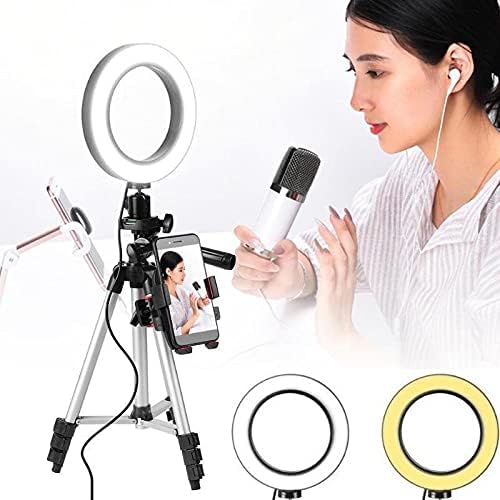 ZSEDP Selfie Led prstenasta lampa sa 43-inčnim držačem stalka za stativ daljinska kamera za fotografiju zatamnjena
