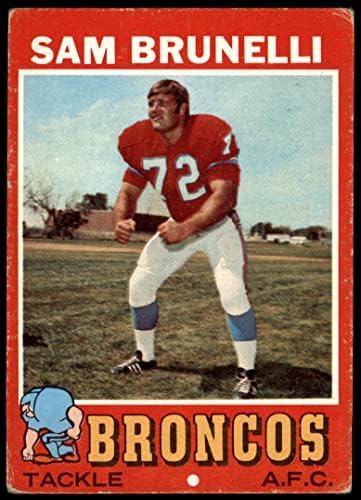 1971 FAPPS 185 Sam Brunelli Denver Broncos Good Broncos