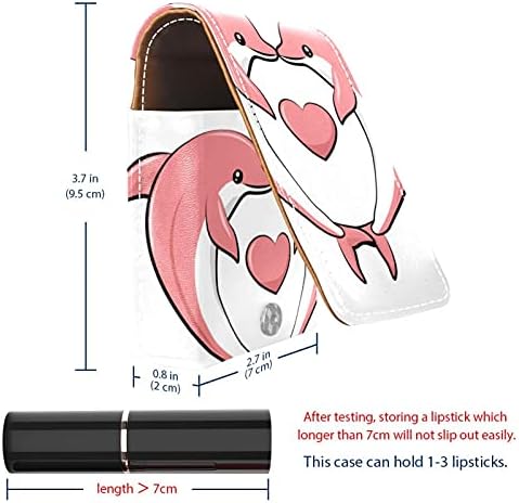 Makeup Ruž Za Usne Za Vanjski Dolphin Card Oblik Srca Prijenosni Organizator Ruževa S Ogledalom