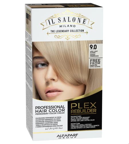 Il Salone Milano Plex Rebuilder trajna krema za kosu - 9.0 Vrlo svijetlo plava boja za kosu - profesionalni Salon