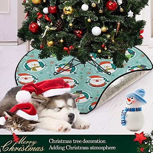 Visesunny Christmas Penguin Santa klauzula i snjegović Božićno stablo Mat stalak za stalku Mat