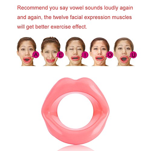 Alat za mršavljenje lica, Silikonski vježbač za usne za podizanje lica za usne za zatezanje mišića