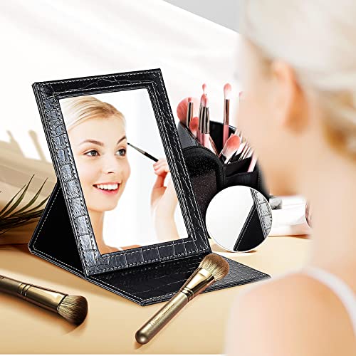 Eigshow 18kom profesionalne četke za šminkanje i prijenosno sklopivo ogledalo za šminkanje